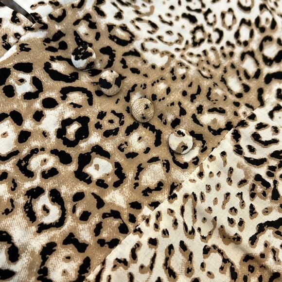 EUC FAITHFULL THE BRAND Marie Louise Midi Dress Mila Animal Print Womens Size 6 - Picture 10 of 16